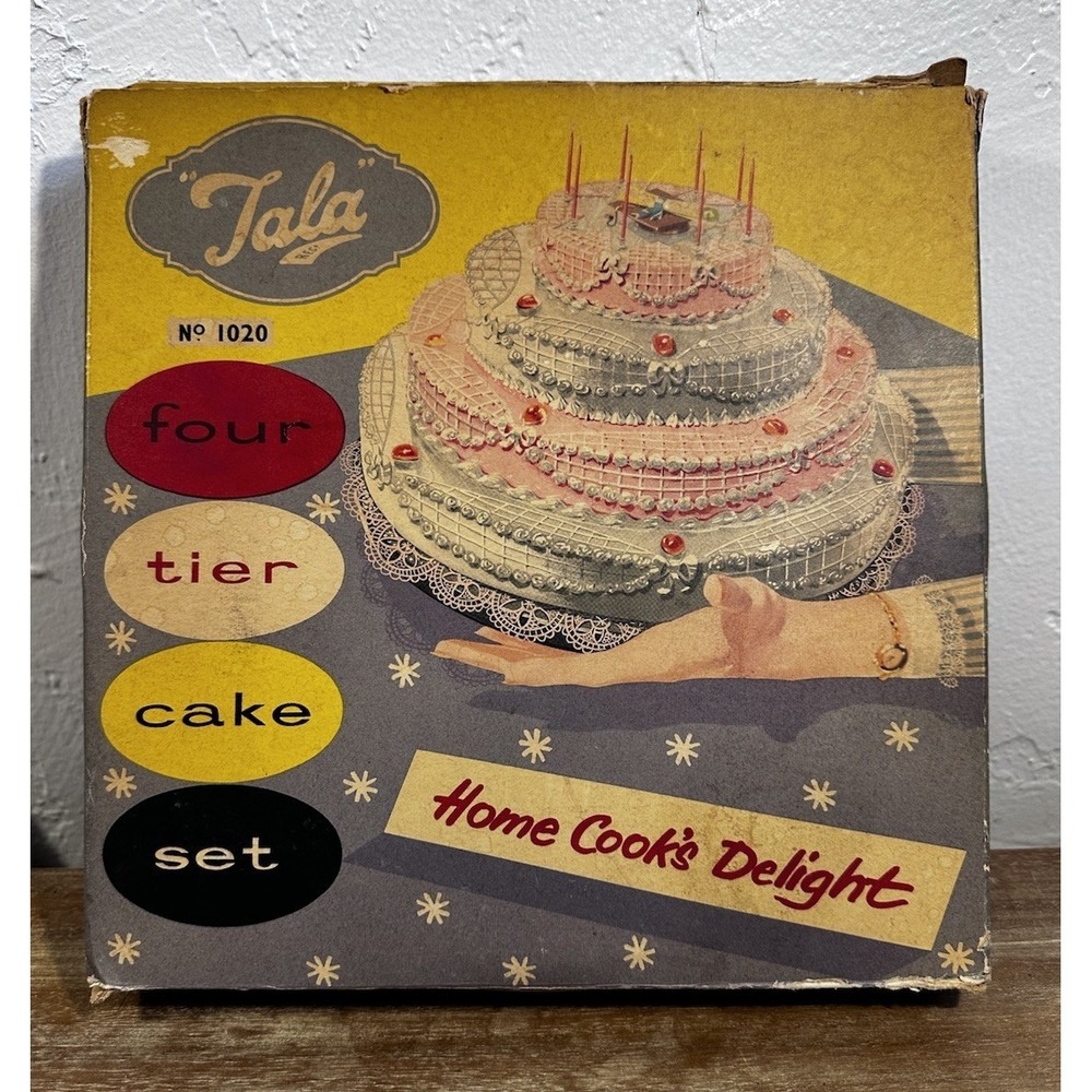 Vintage Tala Four Tier Cake Set No. 1020 w/ Box